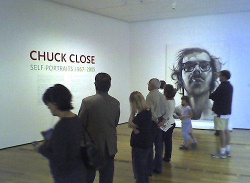 Chuck Close exhibit at High Museum of Art.
