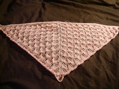 kiri shawl, unblocked