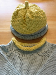 Baby Sweater & Hat Detail