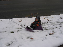 First sled ride