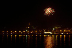 Diwali fireworks over the bay