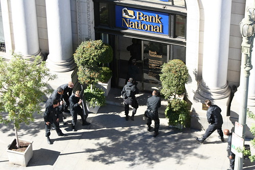 bomb squad entering bank