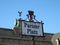 Das Brandenburger Tor auf dem Pariser Platz in Berlin.
