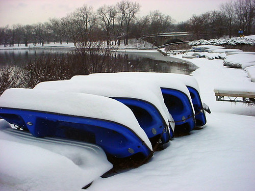 Blue Boats N Snow 127c