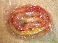 Dyeing fiber - rolled