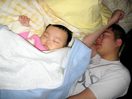 asleep babysitting