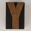 wood type letter Y