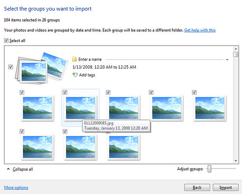 Windows 7 Photo Import