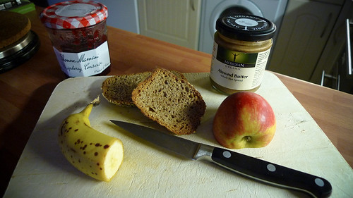 Wholemeal Toast with Fruit and Almond Butter