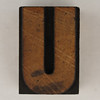 wood type letter U