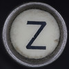 typewriter key letter Z