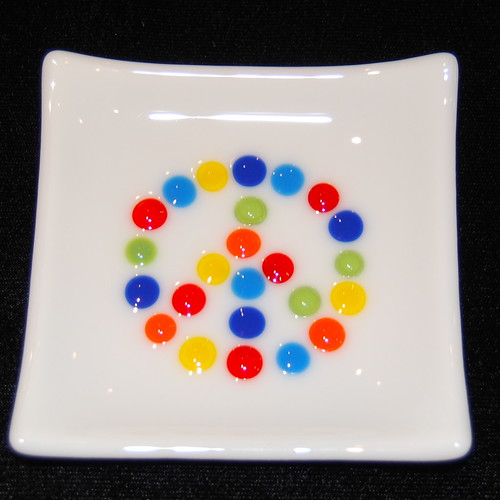 Peace Sign - Little Glass Dish