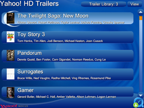 Beyond Media HD Trailers List View