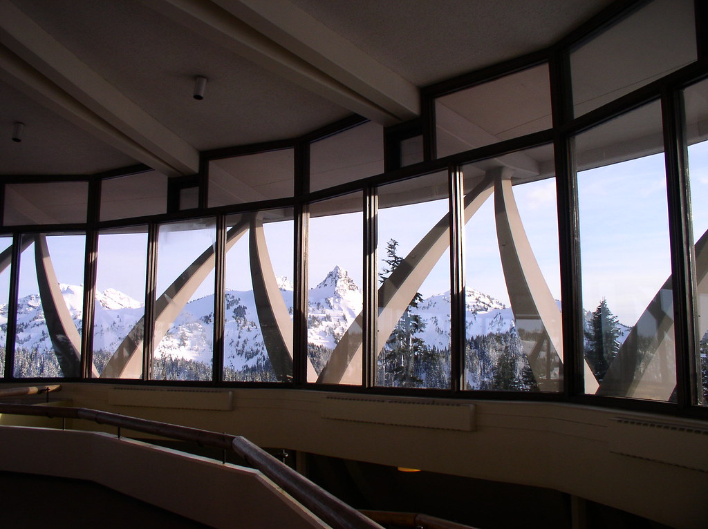 Top level of the visitors center at Rainier