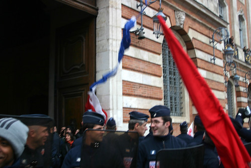 Falling of the French Flag