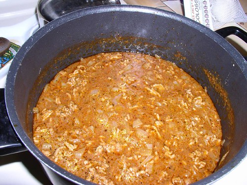 The chili, after an hour