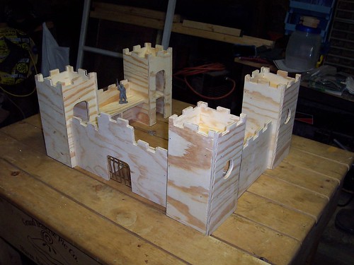 a wooden castle