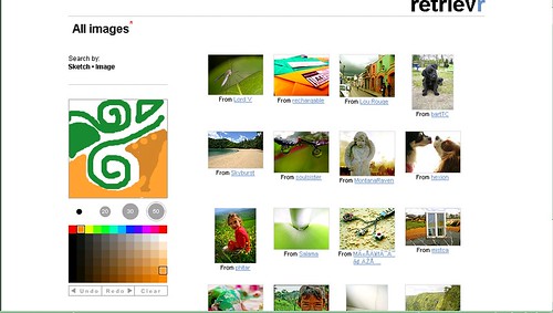 Flickr Retrievr Screenshot