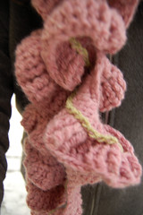 Pink Crocheted Scarf made by yours truly iHanna
