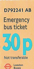 Emergency bus ticket