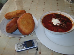 Piroshki and borscht at Eldenet city