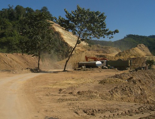 Construction on the Thailand to China Highway