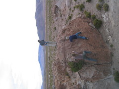 Tyler, HP and Andy Rock climbing