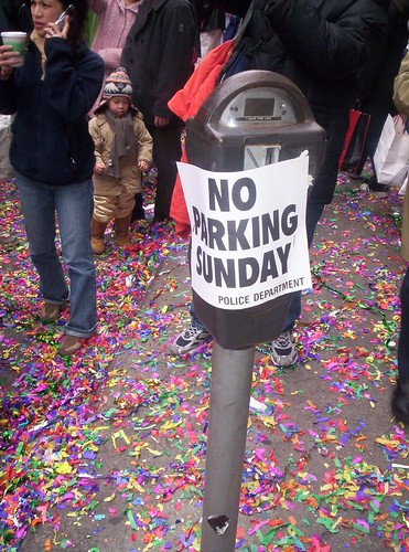 No parking Sunday