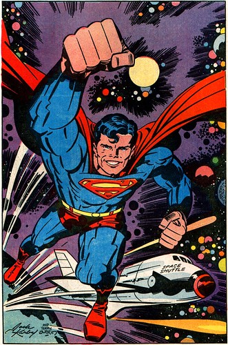 Superman 400 pinup by Jack Kirby
