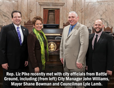 Rep. Liz Pike meets with city officials