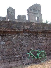 Ruins and bike