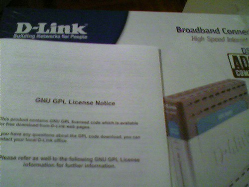 Router D-Link y su licencia GPL