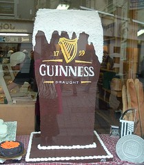 cake in the shape of a giant pink of Guinness (c) Kristen Bailey 2006