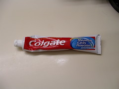 How not to use toothpaste