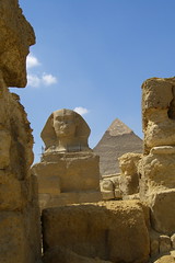 Sphinx and the great pyramid