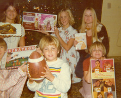 christmas photo of the Drake family, ca. 1975