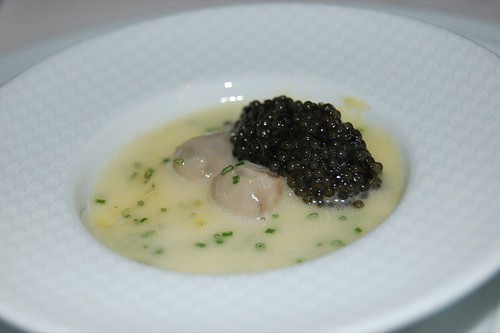 Oysters With Pearls. “Oysters and Pearls” “Sabayon”