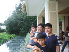 My boys at the Shangrila Hotel