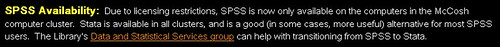 PU Desktop on SPSS vs Stata