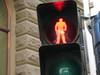 Crosswalk sign indicating stop / dont walk in Sydney