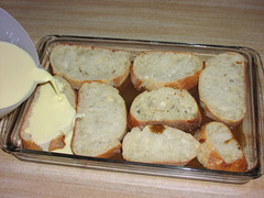 Making baked french toast