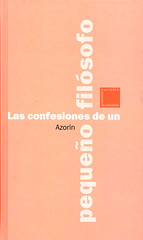 Azorin Confesiones Pequeño Filosofo