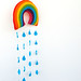 Ibiza - Rainbow & Raindrops Felt Mobile