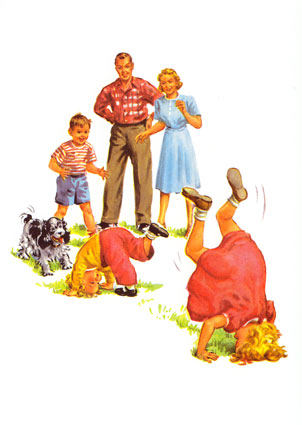 Dick And Jane With Family Doin