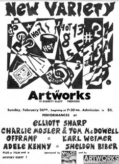  local show, organized by locals in a local space. Flyer from 1988.