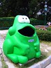 Green Frog Trash Bin