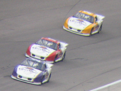 IROC Cars in Turn 4 at TMS