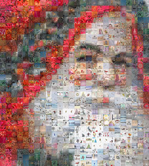 Mosaic Portrait: Father Christmas