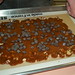 Chocolate Buttercrunch Toffee - adding chocolate layer