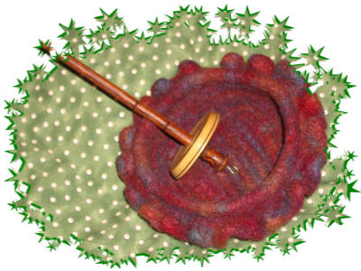 pretty spindle and felted bowl